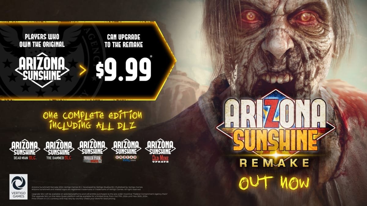 نسخة ال Remake من لعبة الزومبي Arizona Sunshine متاحة الآن. – Realm VR | عالم الواقع الإفتراضي