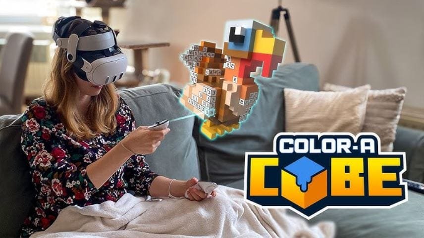 الكشف عن اللعبة المجانية Color A Cube متاحة الآن لنظارات Quest. – Realm VR | عالم الواقع الإفتراضي