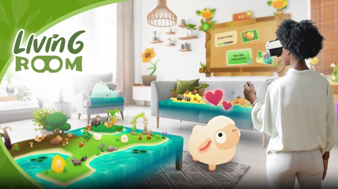 لعبة Living Room أصبحت تدعم نظارات Quest 2. – Realm VR | عالم الواقع الإفتراضي