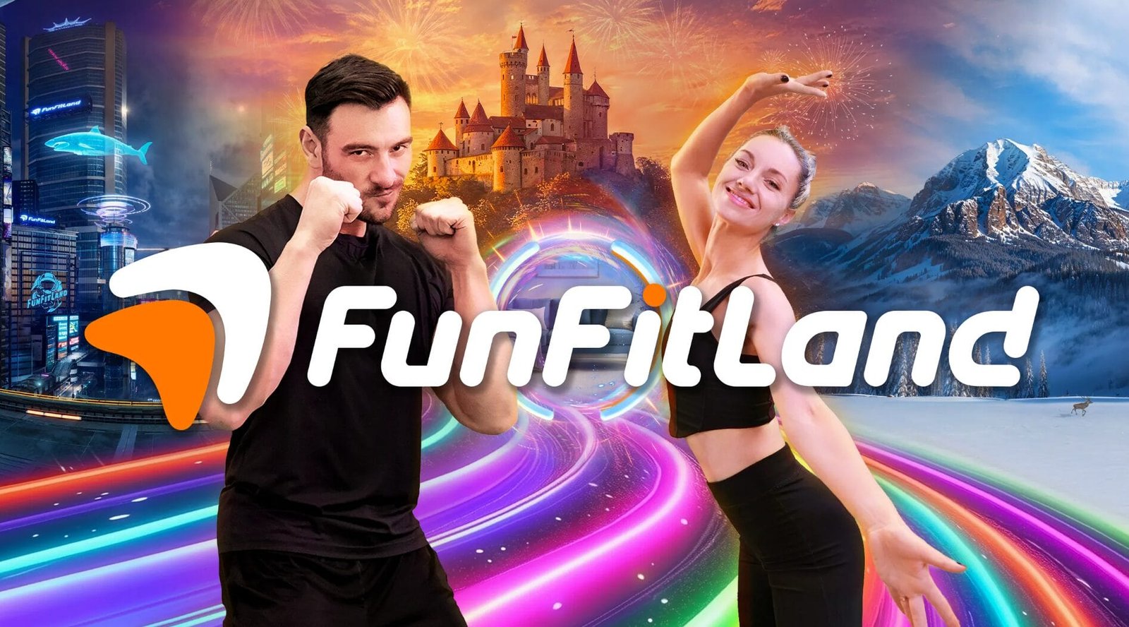 اطلاق لعبة الرياضة والمتعة FunFitLand لنظارات Quest. – Realm VR | عالم الواقع الإفتراضي