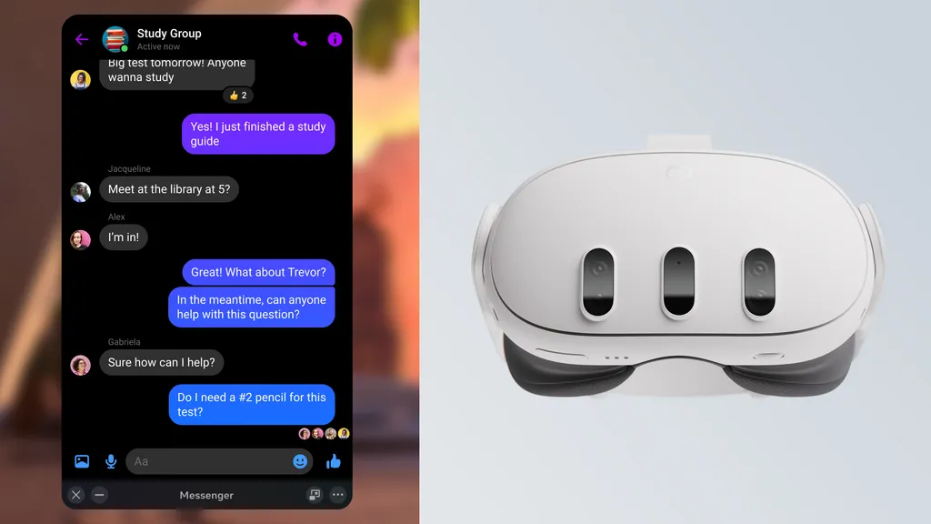 Quest Calls Messenger! الشات الآن بمنظور الشخص الأول – Realm VR | عالم الواقع الإفتراضي