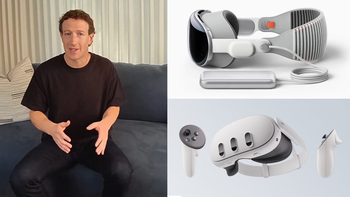 مارك زوكربيرغ: نظارات Apple Vision Pro تتفوق على نظارات Quest 3 في ميزة واحدة فقط! – Realm VR | عالم الواقع الإفتراضي