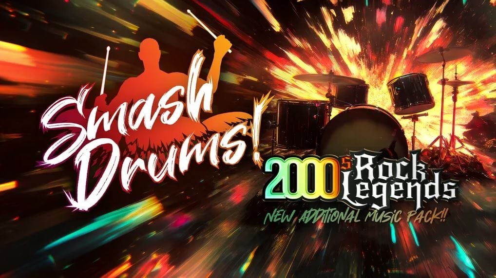 لعبة Smash Drums تحصل على حزمة جديدة خاصة بأغاني ال Rock. – Realm VR | عالم الواقع الإفتراضي