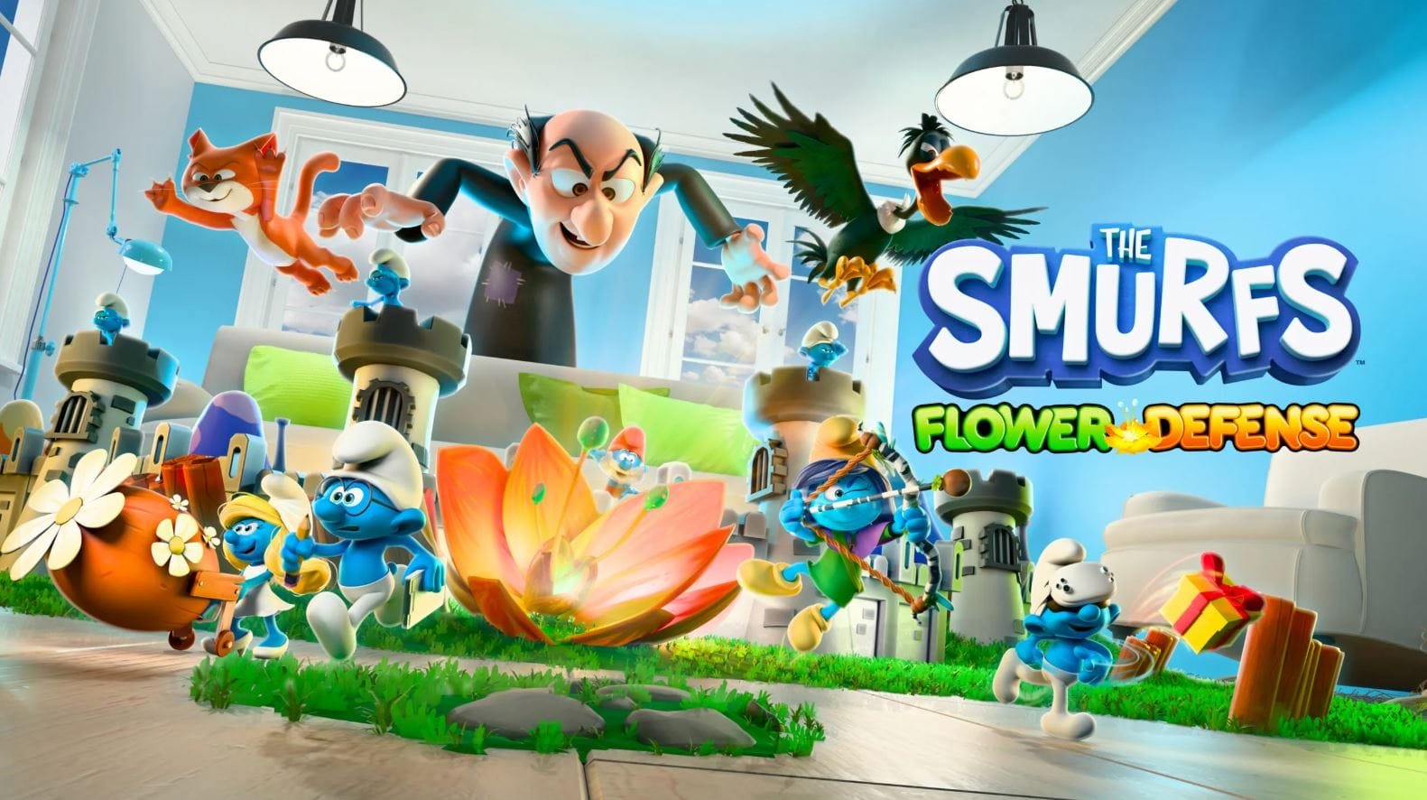 لعبة المتعة والمغامرات The Smurfs Flower Defense قادمة قريبا لنظارات Quest. – Realm VR | عالم الواقع الإفتراضي